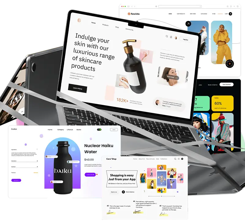 Getwebix ecommerce website design
